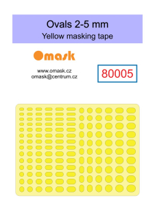 80005 Masky oválů 2-5mm (kabuki)