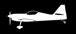 nálepka Zlín Z-50 (15cm bílá)