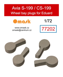 77202 1/72 Avia S-199 / CS-199 wheel bay plugs (for Eduard)