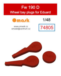 74805 1/48 Fw 190 D wheel bay plugs (for Eduard)