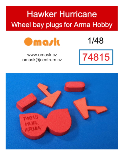 74815 1/48 Hawker Hurricane wheel bay plugs (for Arma Hobby)