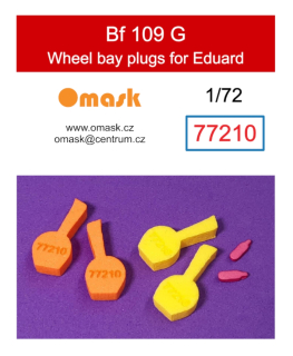 77210 1/72 Bf 109 G wheel bay plugs (for Eduard)