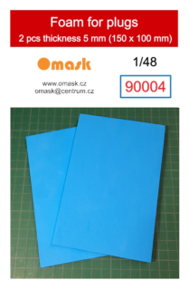 90004 Foam for plugs 5 mm (100x150 mm) 2 pcs