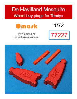 77227 1/72 De Havilland Mosquito wheel bay plugs (for Tamiya)