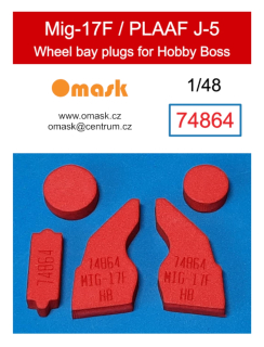 74864 1/48 Mig-17F / PLAAF J-5 wheel bay plugs (for Hobby Boss)