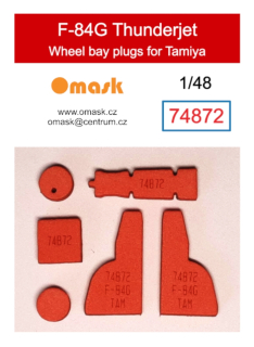 74872 1/48 F-84G Thunderjet wheel bay plugs (for Tamiya)