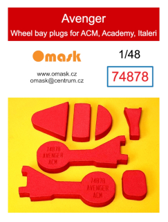 74878 1/48 Avenger wheel bay plugs (for ACM, Academy, Italeri)