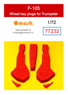 77232 1/72 F-105 wheel bay plugs (for Trumpeter)