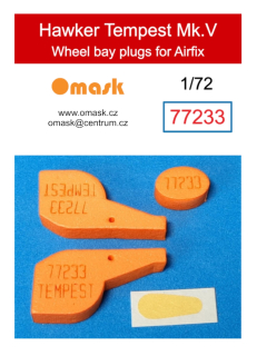 77233 1/72 Hawker Tempest Mk.V wheel bay plugs (for Airfix)