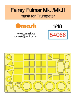 54066 1/48 Fairey Fulmar Mk.I / Mk.II mask (for Trumpeter)