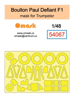 54067 1/48 Boulton Paul Defiant F1 mask (for Trumpeter)