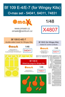 X4807 1/48 Bf 109 E-4/E-7 O-max set (for Wingsy Kits)