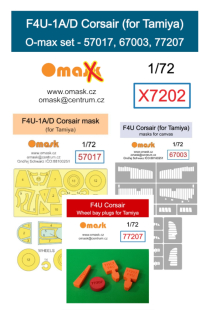 X7202 1/72 F4U-1A/D Corsair O-max set (for Tamiya)