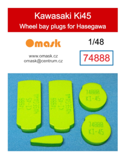 74888 1/48 Kawasaki Ki45 wheel bay plugs (for Hasegawa)