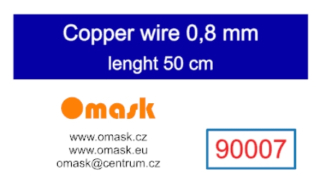 90007 Copper wire 0,8 mm (lenght 50 cm)