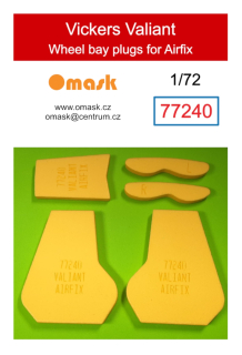 77240 1/72 Vickers Valiant wheel bay plugs (for Airfix)