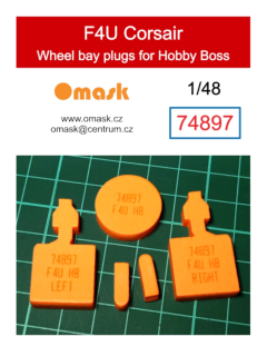 74897 1/48 F4U Corsair wheel bay plugs (for Hobby Boss)