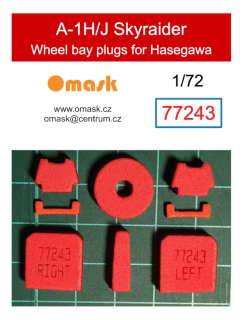 77243 1/72 A-1H/J Skyraider wheel bay plugs (for Hasegawa/Hobby 2000))