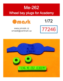 77246 1/72 Me-262 wheel bay plugs (for Academy)
