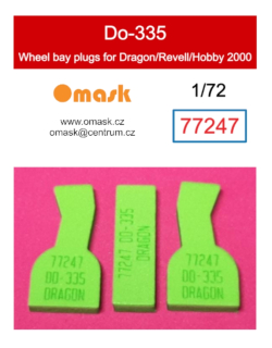 77247 1/72 Do-335 Pfeil wheel bay plugs (for Dragon/Revell/Hobby 2000)