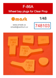 748103 1/48 F-86A wheel bay plugs (for Clear Prop)