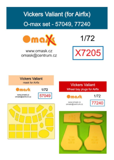 X7205 1/72 Vickers Valiant O-max set (for Airfix)