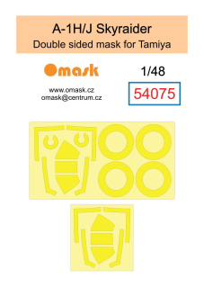 54075 1/48 A-1H/J Skyraider double sided mask (for Tamiya)