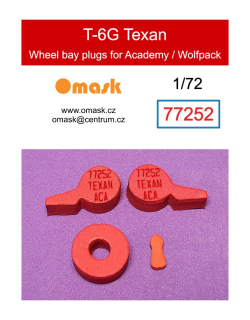 77252 1/72 T-6G Texan wheel bay plugs (for Academy/Wolfpack)