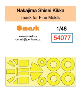 54077 1/48 Nakajima Shisei Kikka mask (for Fine Molds)