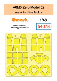 54078 1/48 A6M5 Zero Model 52 mask (for Fine Molds)