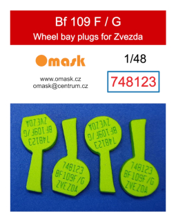 748123 1/48 Bf 109 F/G wheel bay plugs (for Zvezda)