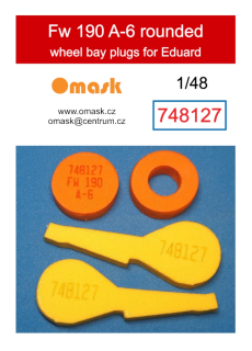 748127 1/48 Fw 190A-6 rounded wheel bay plugs (for Eduard)